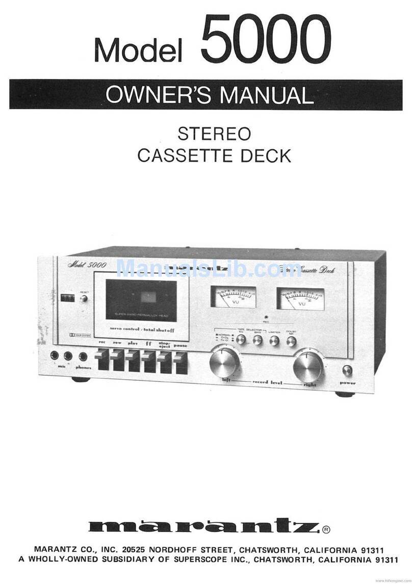 Marantz 5000 User manual