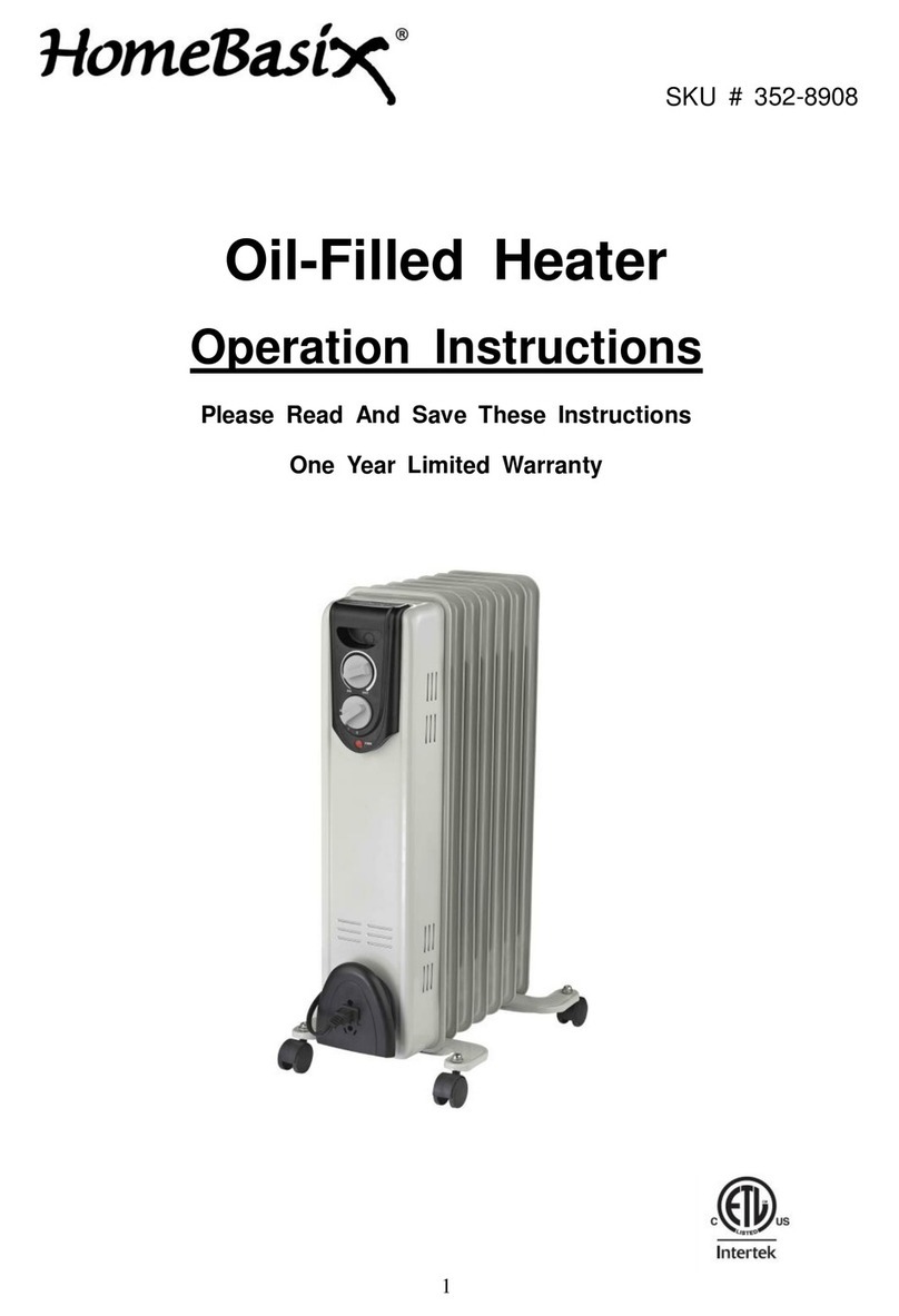 HOMEBASIX AIRTECH 352-8908 Operation instructions