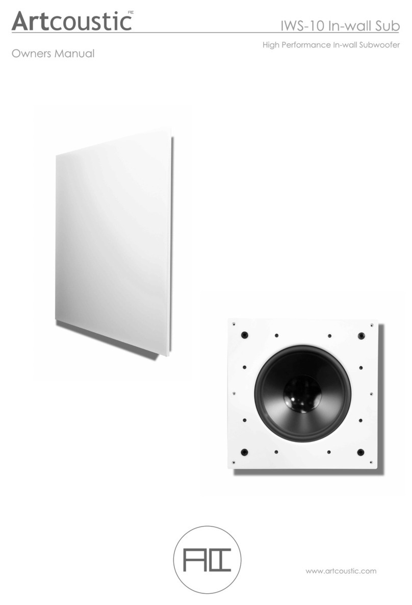 Artcoustic IWS-10 owner's manual