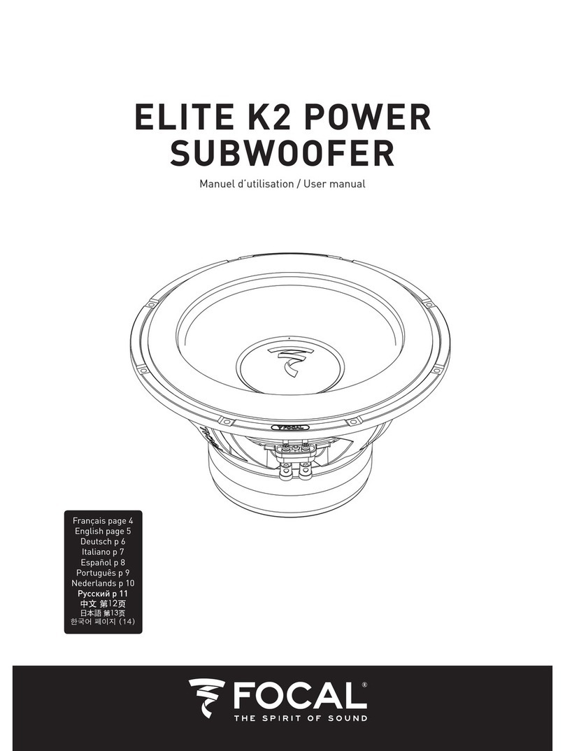 Focal ELITE K2 POWER user manual