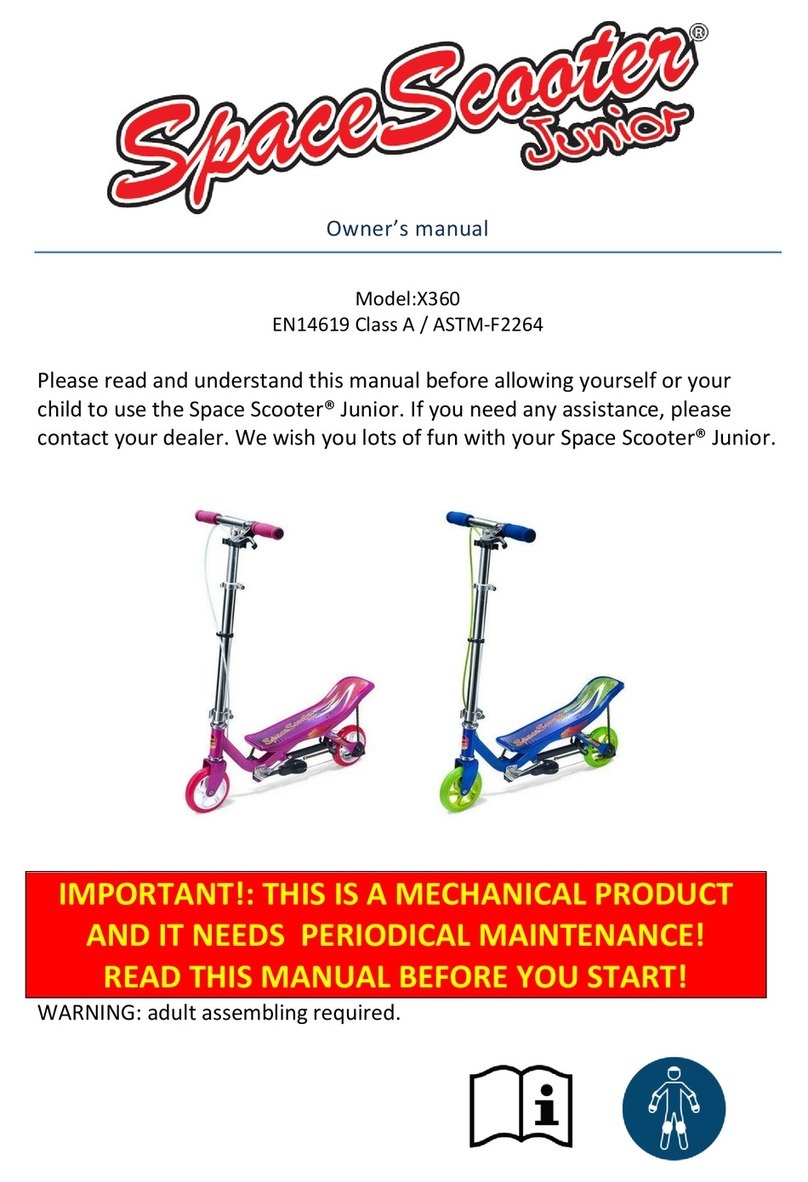 Space Scooter X360 owner's manual