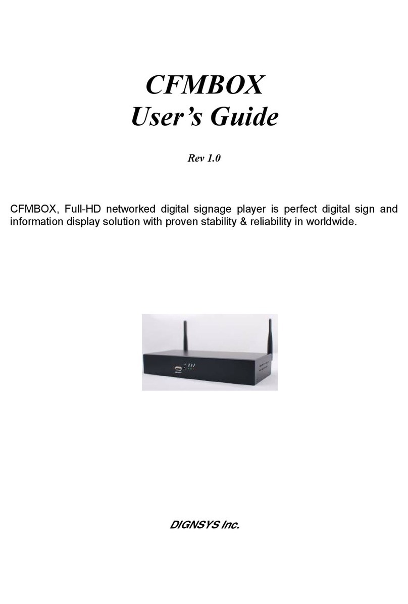 Dignsys CFMBOX user guide