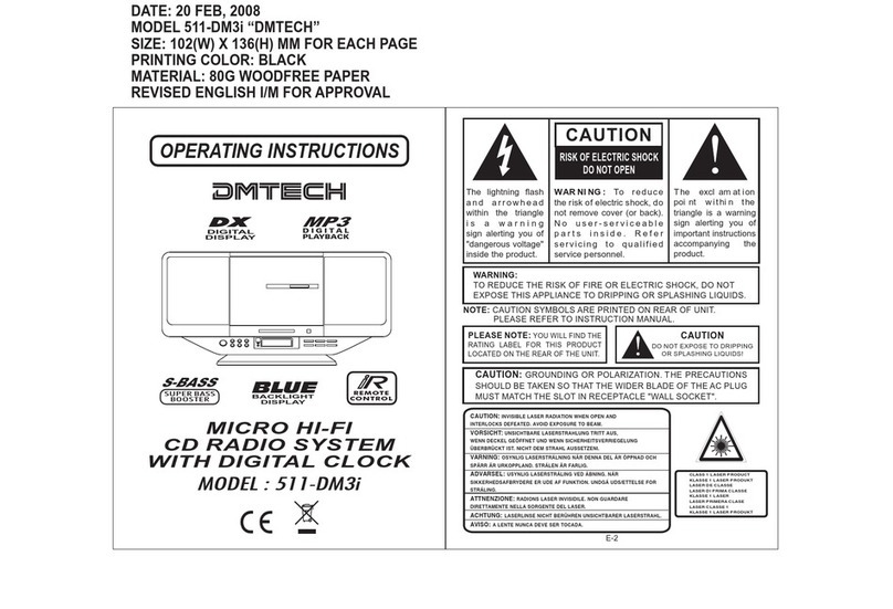 DM TECH 511-DM3I User manual