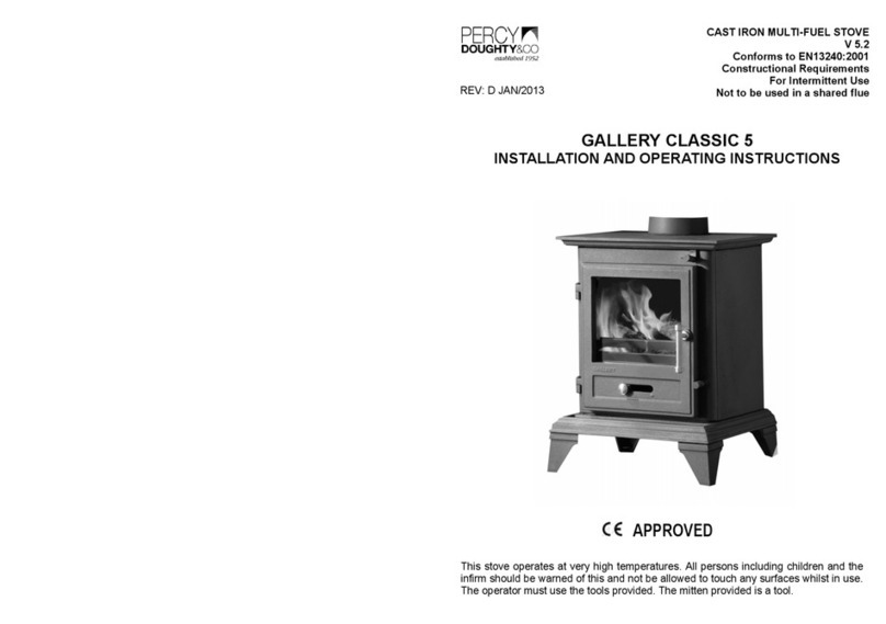 Percy Doughty & Co GALLERY CLASSIC 5 Installation and operating instructions
