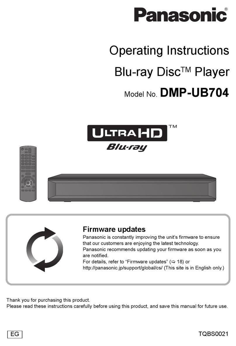 Panasonic DMP-UB704 User manual