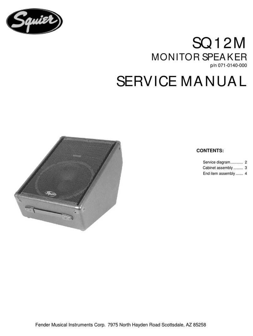 Squier SQ12M Service manual