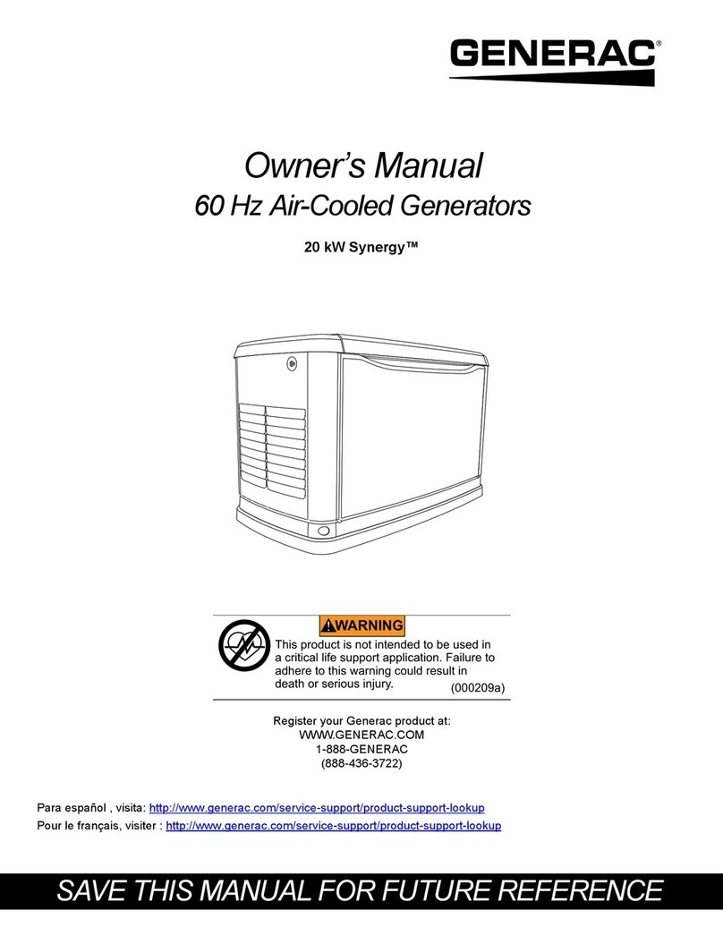 Generac Power Systems 0K2502SPFR User manual