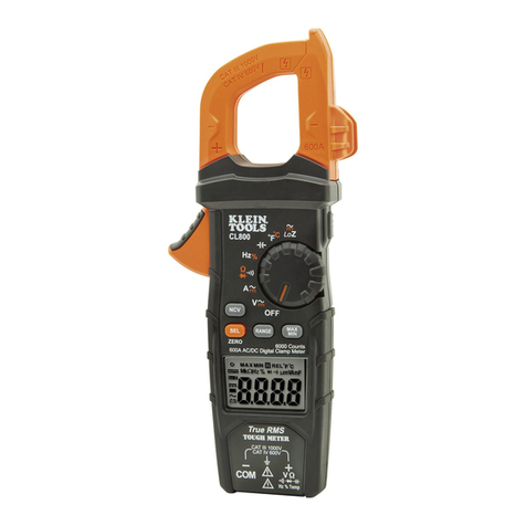 Klein Tools CL800 instruction manual