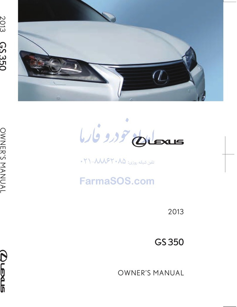 Lexus GS 350 User manual Lexus GS 350 User manual