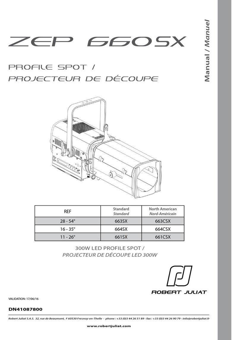 Robert Juliat ZEP 660 SX User manual