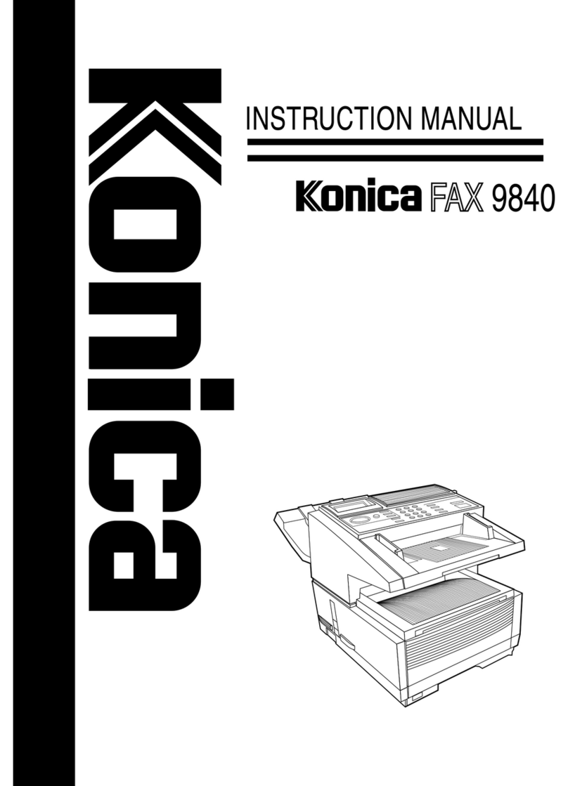 Konica Minolta FAX 9840 instruction manual