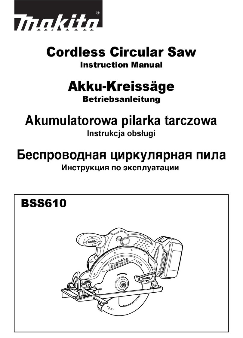 Makita Makstar BSS610 User manual