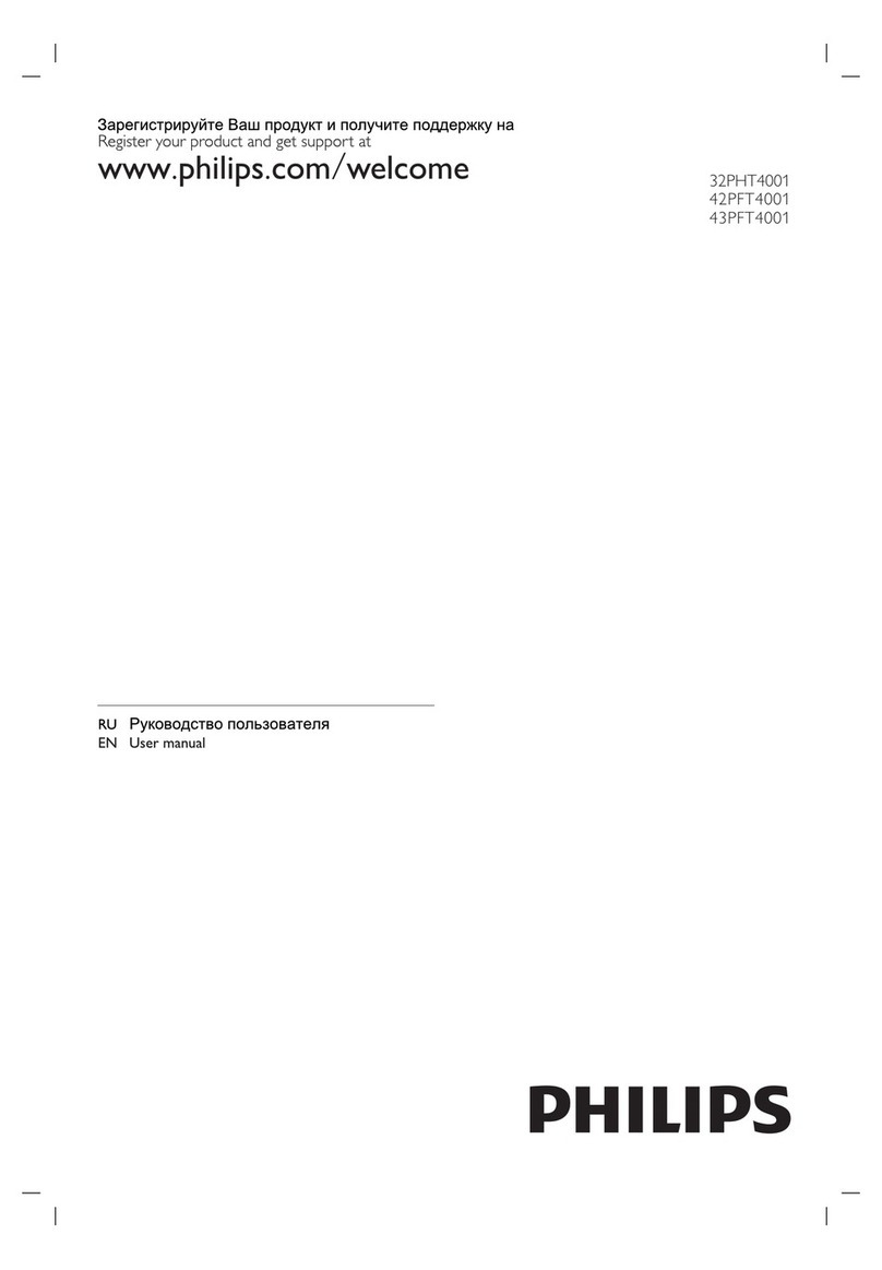 Philips 32PHT4001 User manual Philips 32PHT4001 User manual