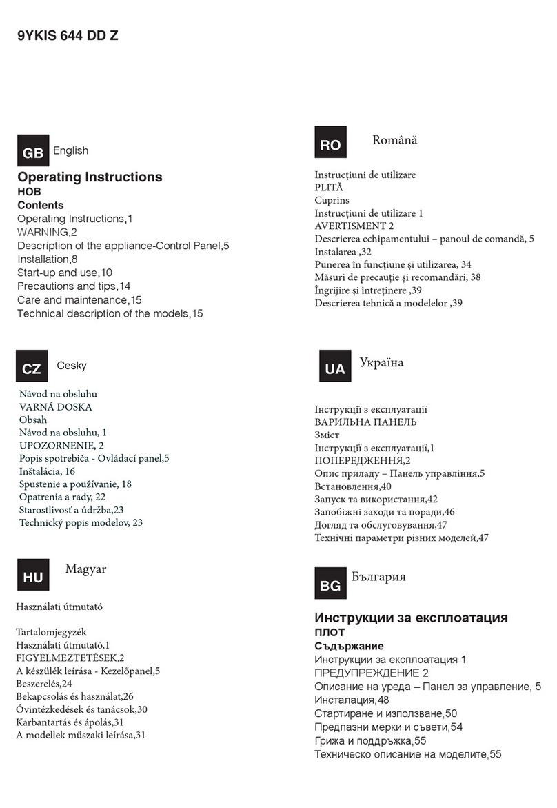 Hotpoint 9YKIS 644 DD Z manual