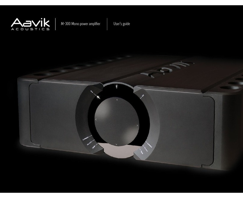 AAVIK M-300 MONO User manual