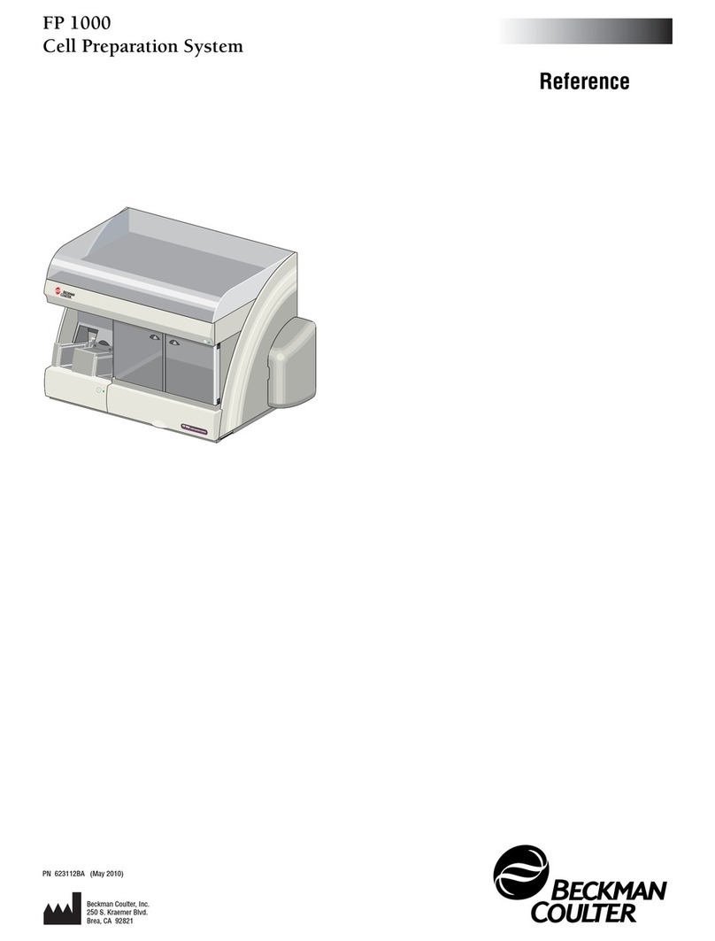 Beckman Coulter FP 1000 User manual Beckman Coulter FP 1000 User manual