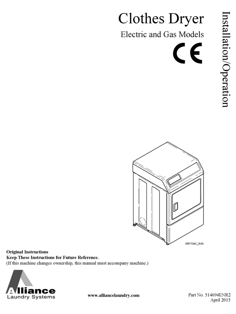 Alliance Laundry Systems DRY724C_SVG Guide