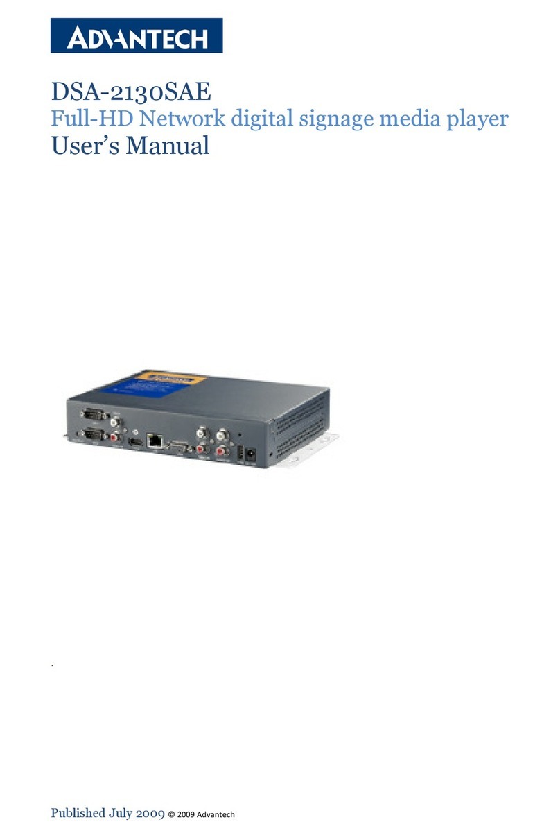 Advantech DSA-2130SAE User manual
