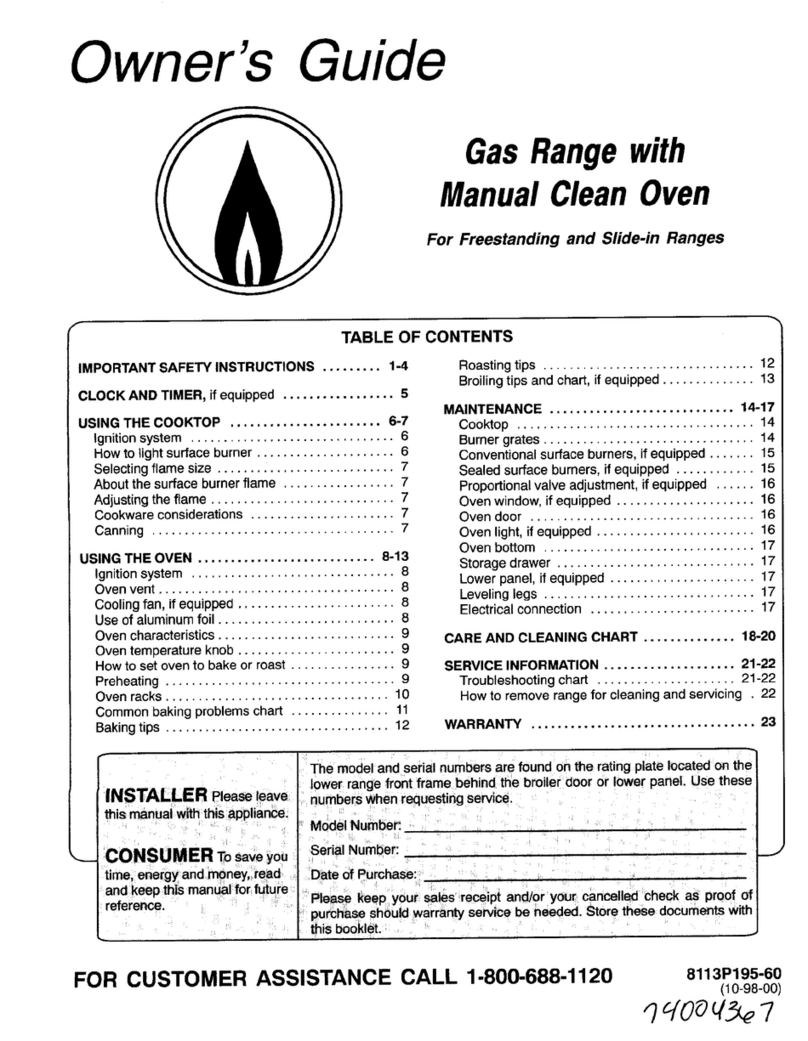 Magic Chef CGR1330BDC User manual Magic Chef CGR1330BDC User manual