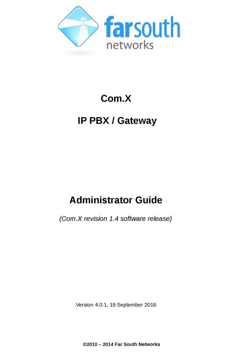 Far south networks Com.X Administrator's guide Far south networks Com.X Administrator's guide
