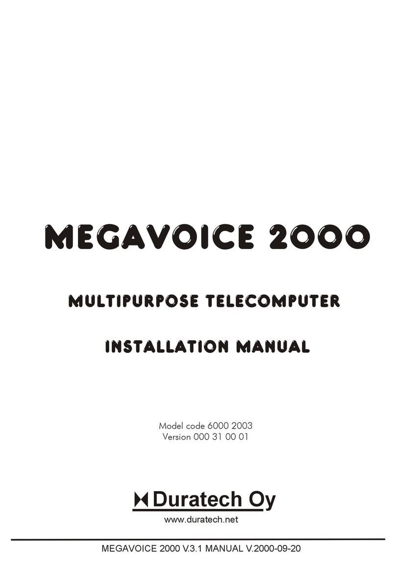 Duratech megavoice 2000 installation manual