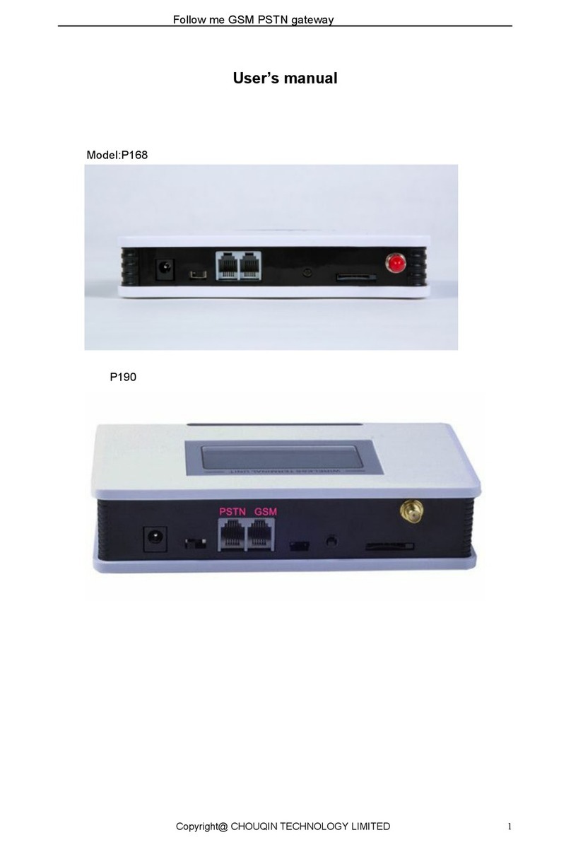 CHOUQIN TECHNOLOGY P168 user manual