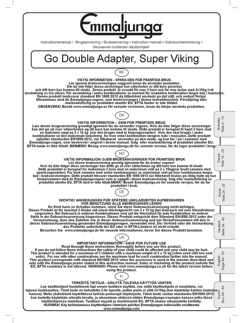 Emmaljunge Go Double Adapter instruction manual