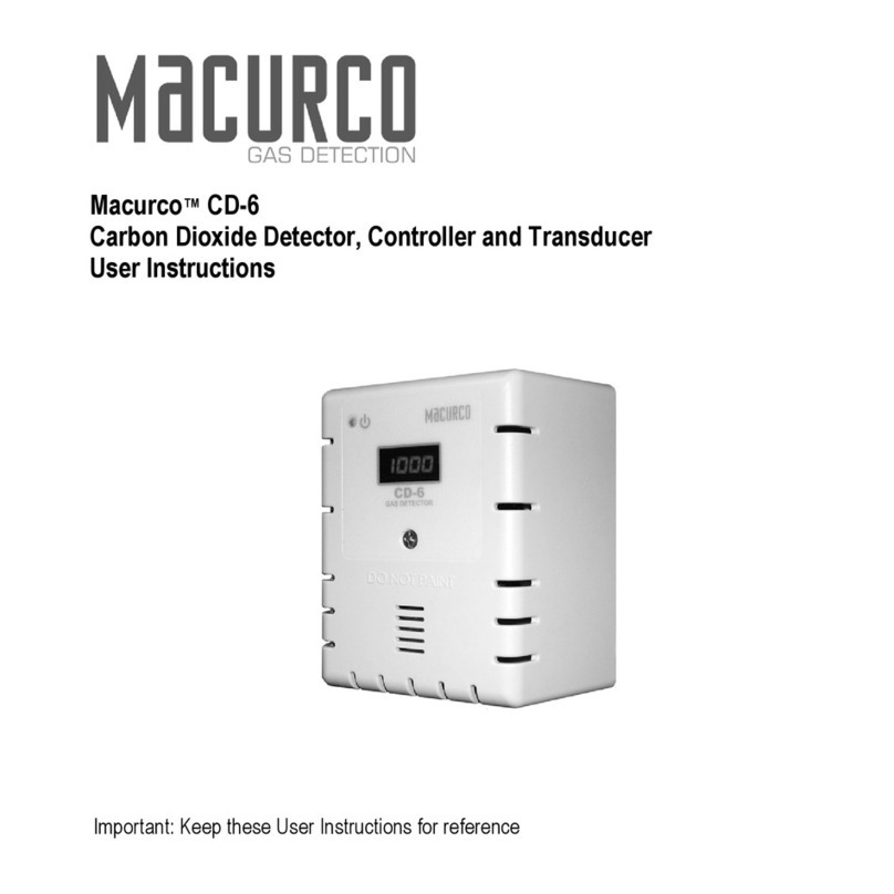 Macurco CD-6 User instruction