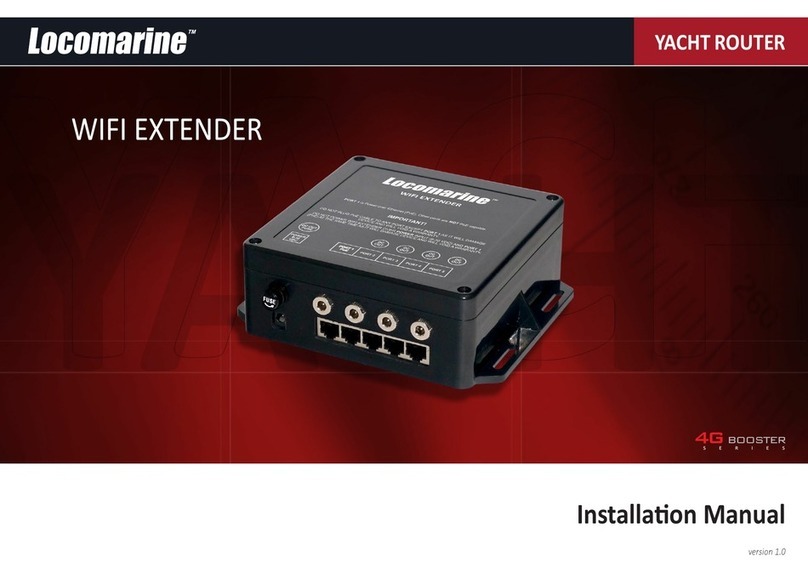 Locomarine YACHT ROUTER installation manual Locomarine YACHT ROUTER installation manual