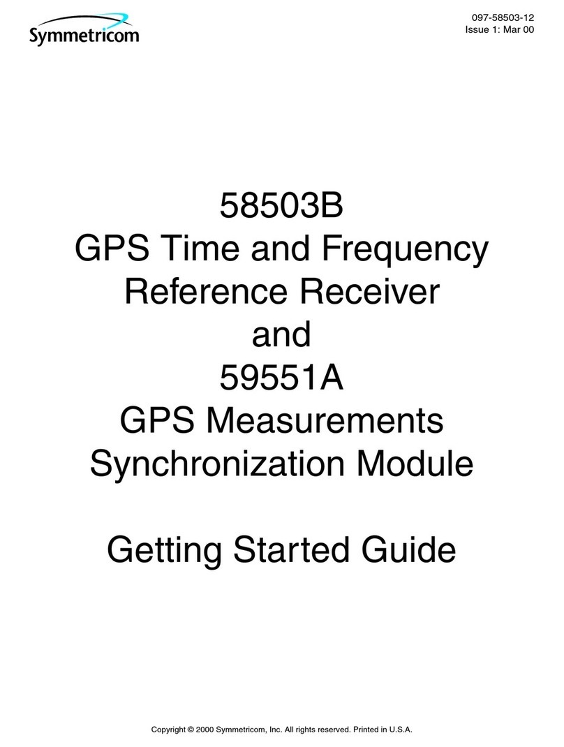 Symmetricom 58503B Getting started guide