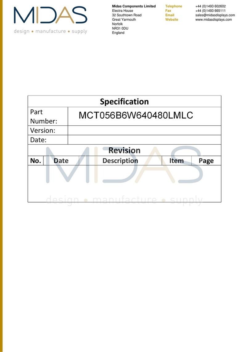 Midas mct056b6w640480lmlc User manual