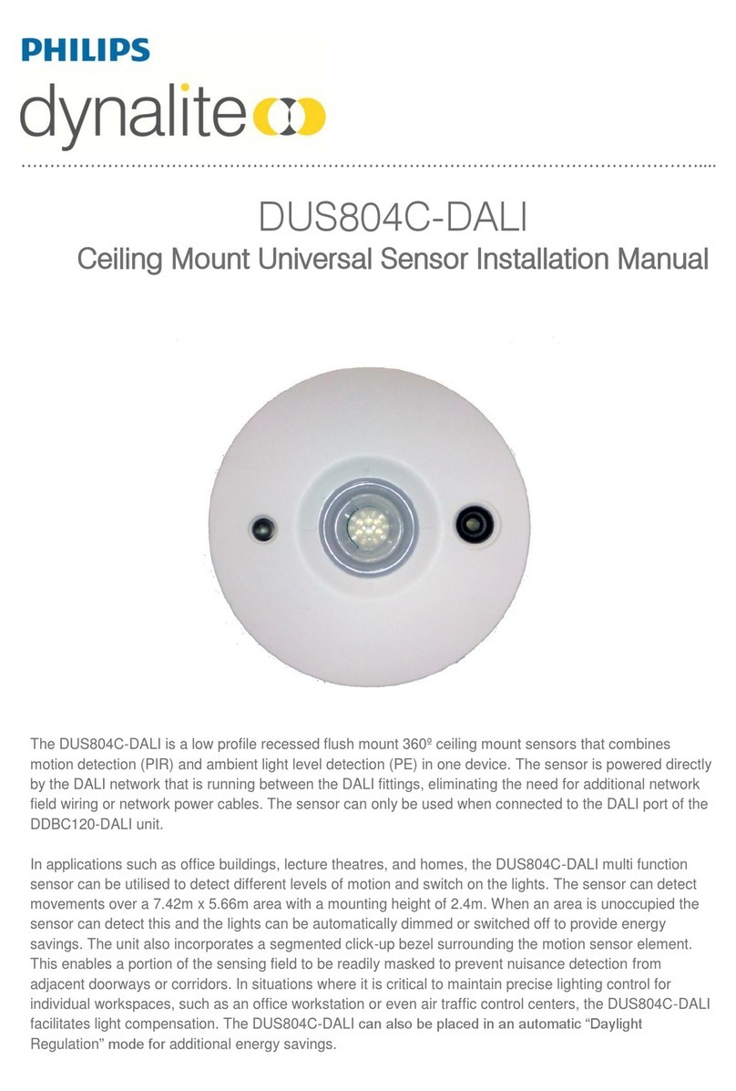 Dynalite DUS804C-DALI installation manual