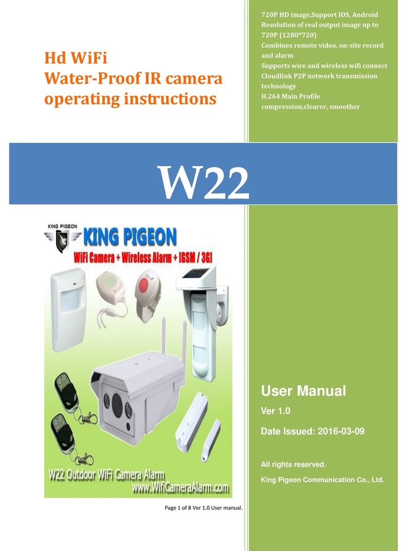 King Pigeon W22 User manual
