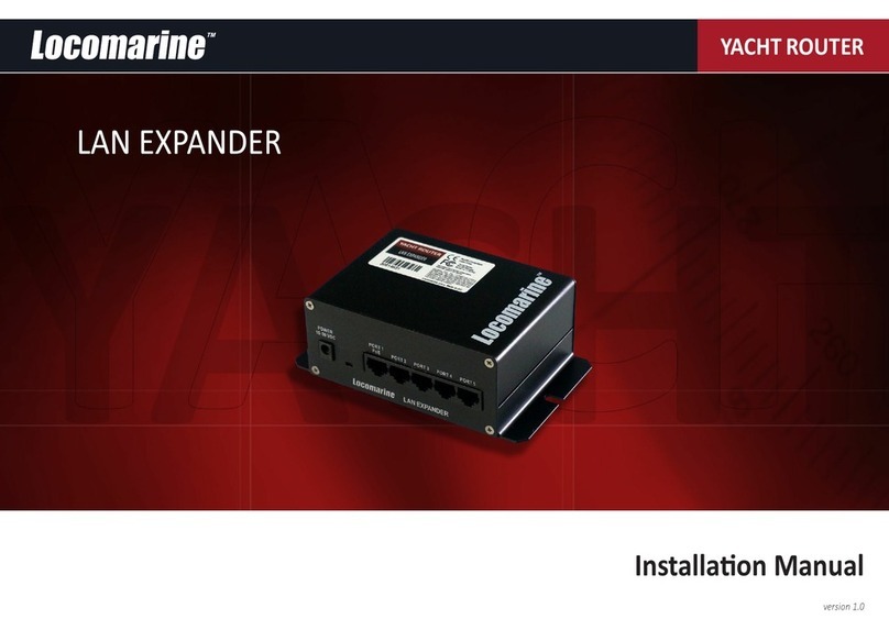 Locomarine Yacht Router LAN Expander installation manual