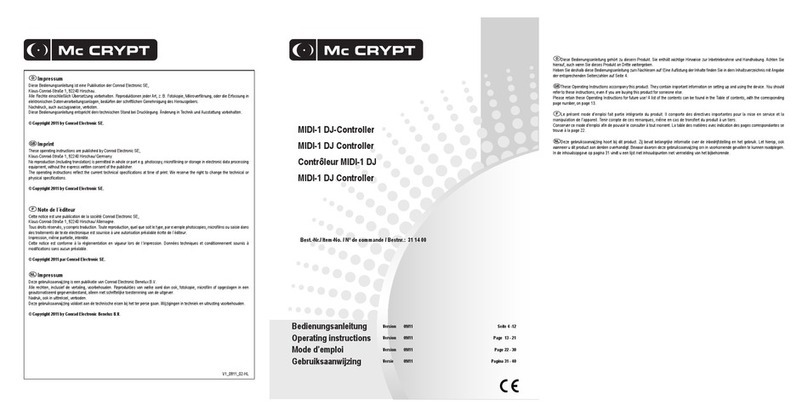 MC Crypt MIDI-1 User manual MC Crypt MIDI-1 User manual