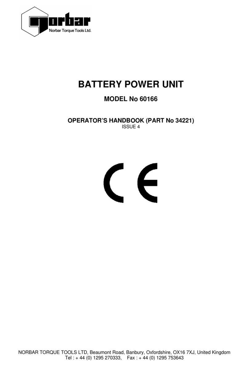 norbar 60166 Operator's handbook