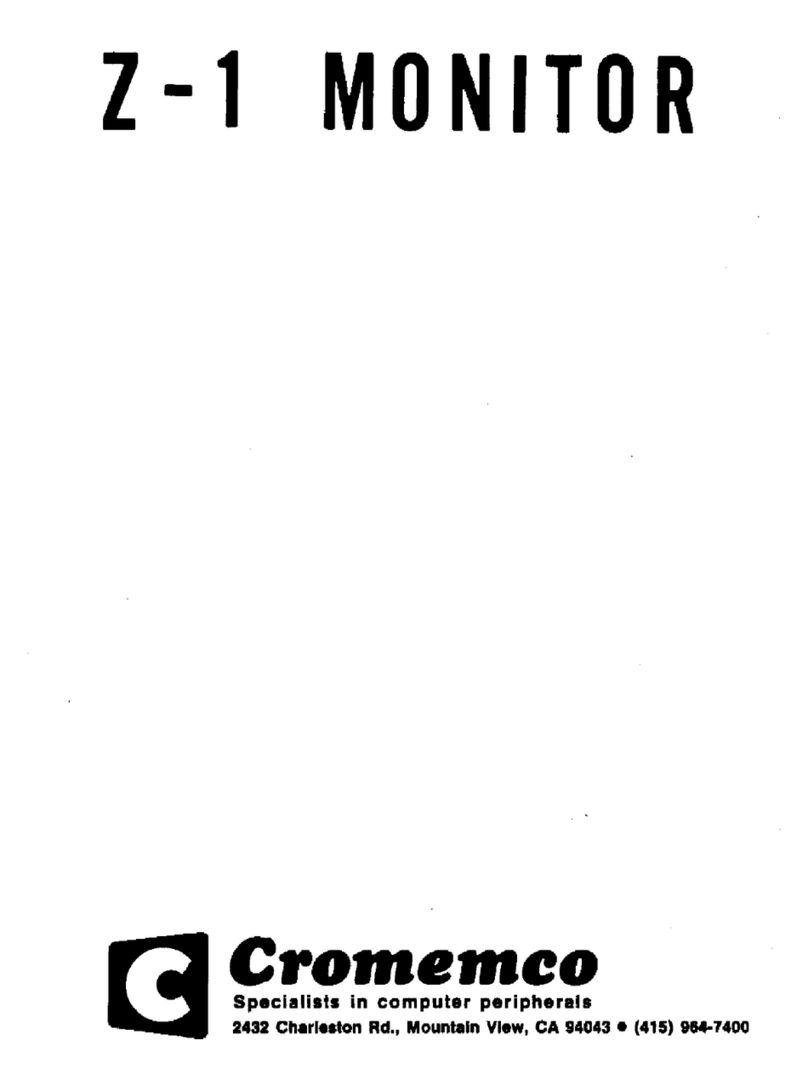 Cromemco Z-l Monitor user manual