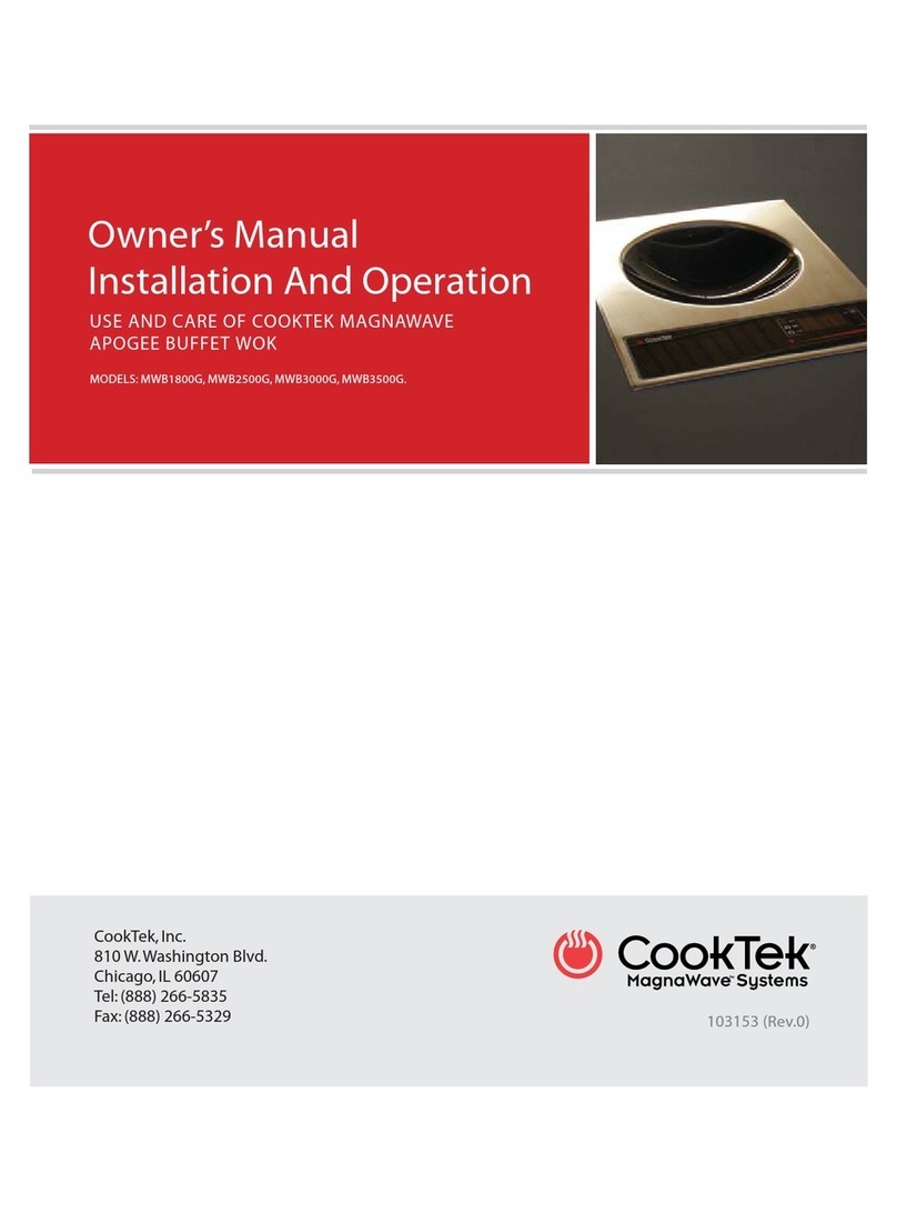CookTek CKT0044 owner's manual