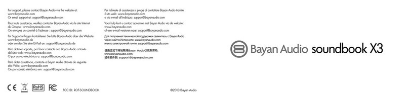 Bayan Audio Soundbook X3 user manual
