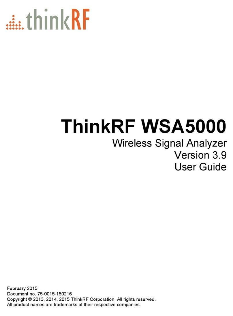 ThinkRF WSA5000 Series User manual