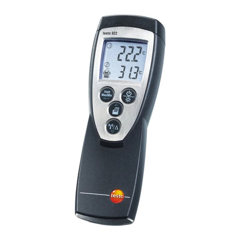 TESTO 922 instruction manual