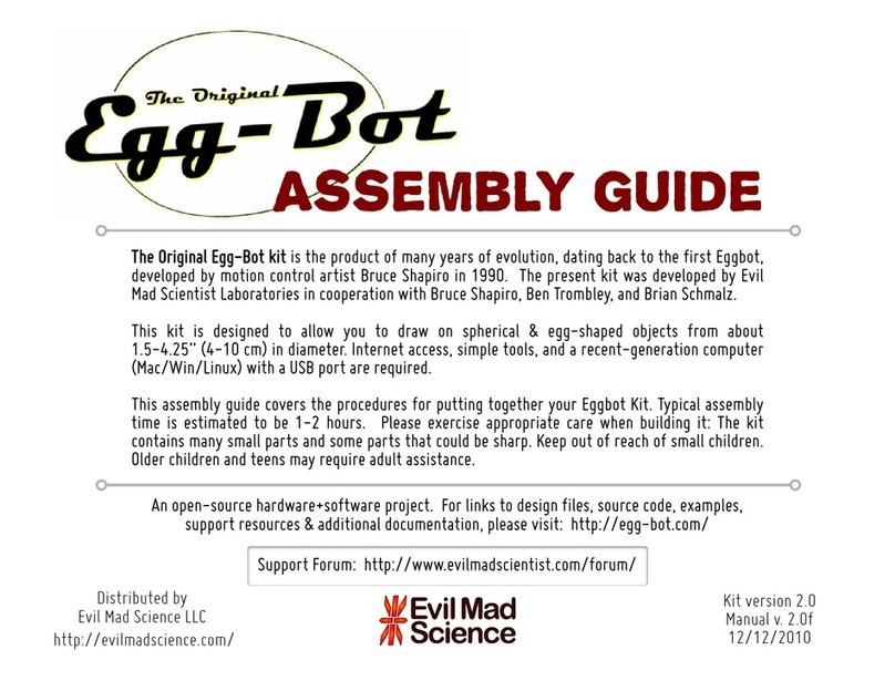 Evil Mad Science Original Egg-Bot Assembly guide