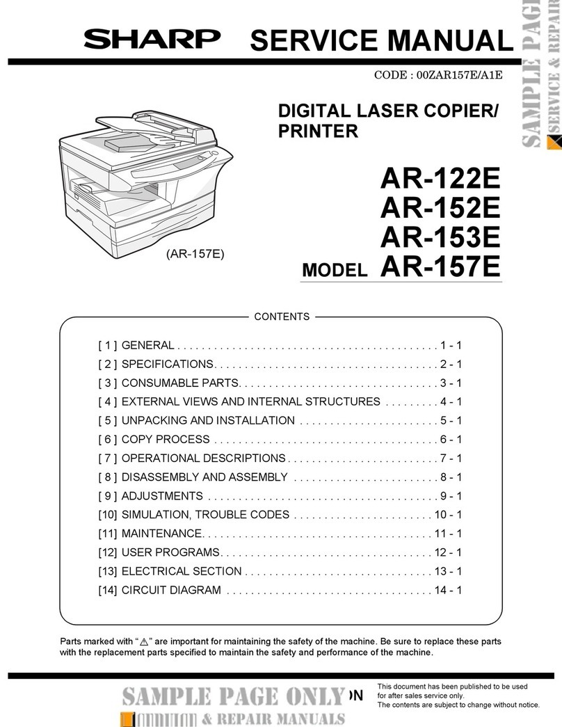 Sharp AR-122E N User manual