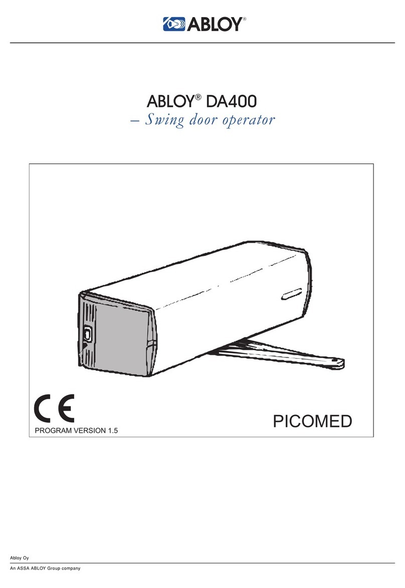 Abloy DA400 user manual