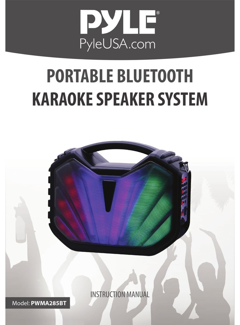 PYLE Audio PWMA285BT User manual