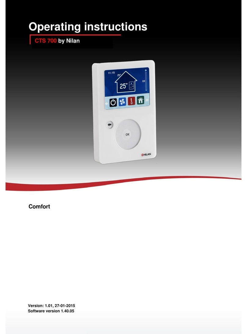 nilan CTS 700 operating instructions