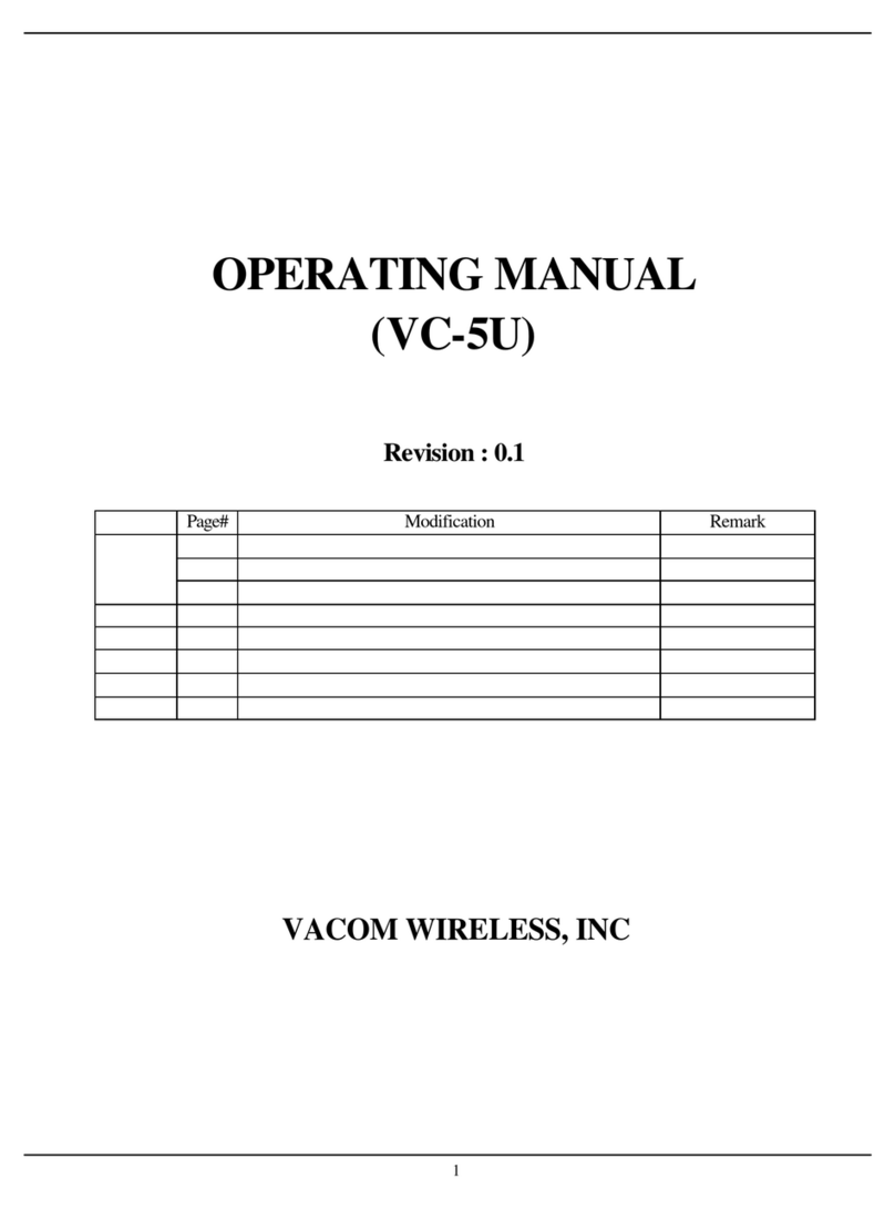 Vacom VC-5U operating manual