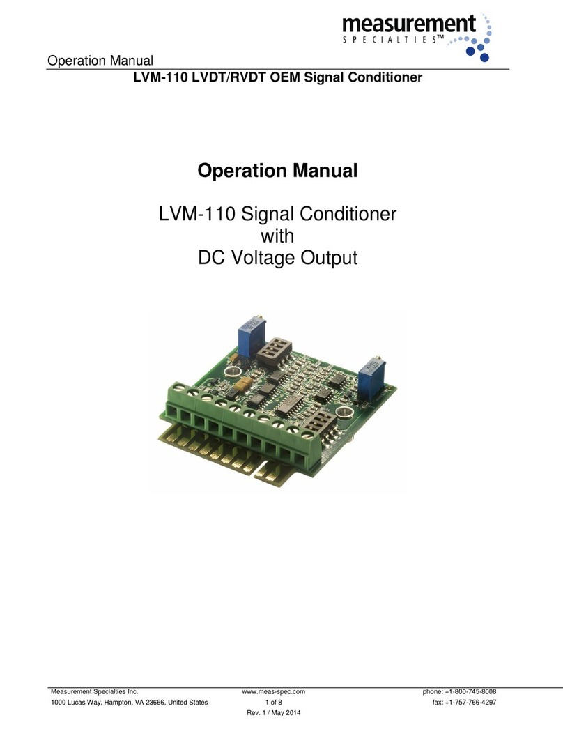 Measurement Computing LVM-110 Operation manual