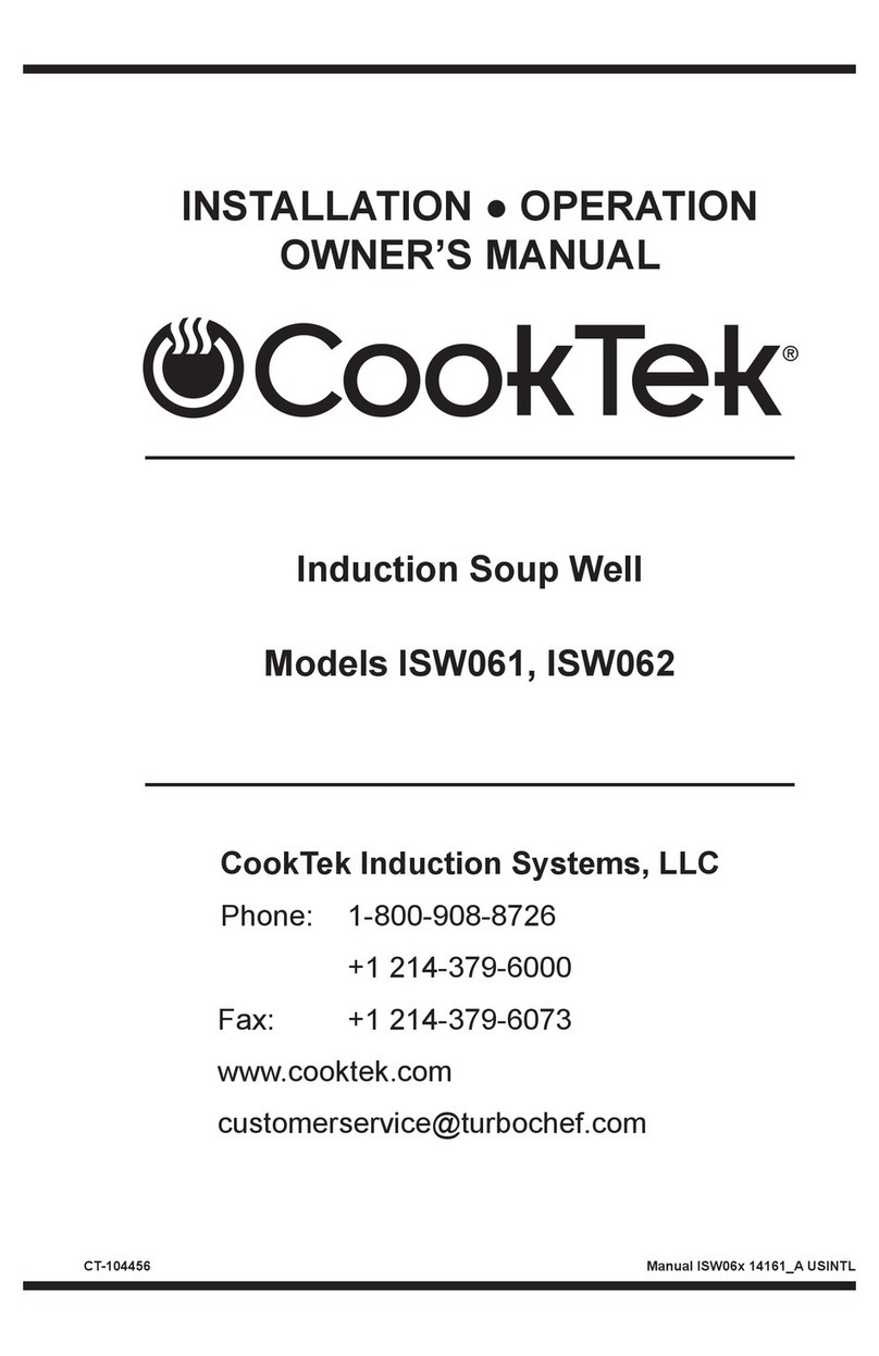 CookTek ISW061 owner's manual