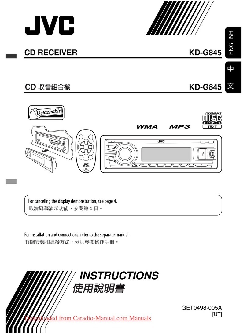 JVC KD-G845 User manual
